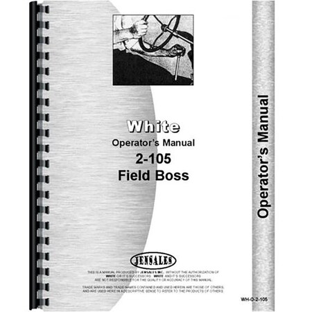 White 2105 Tractor Operators Manual